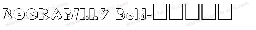 ROCKABILLY Bold字体转换